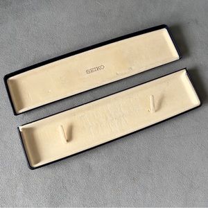 SEIKO Navy Blue Watch Box 10x2.40x1.25 inches